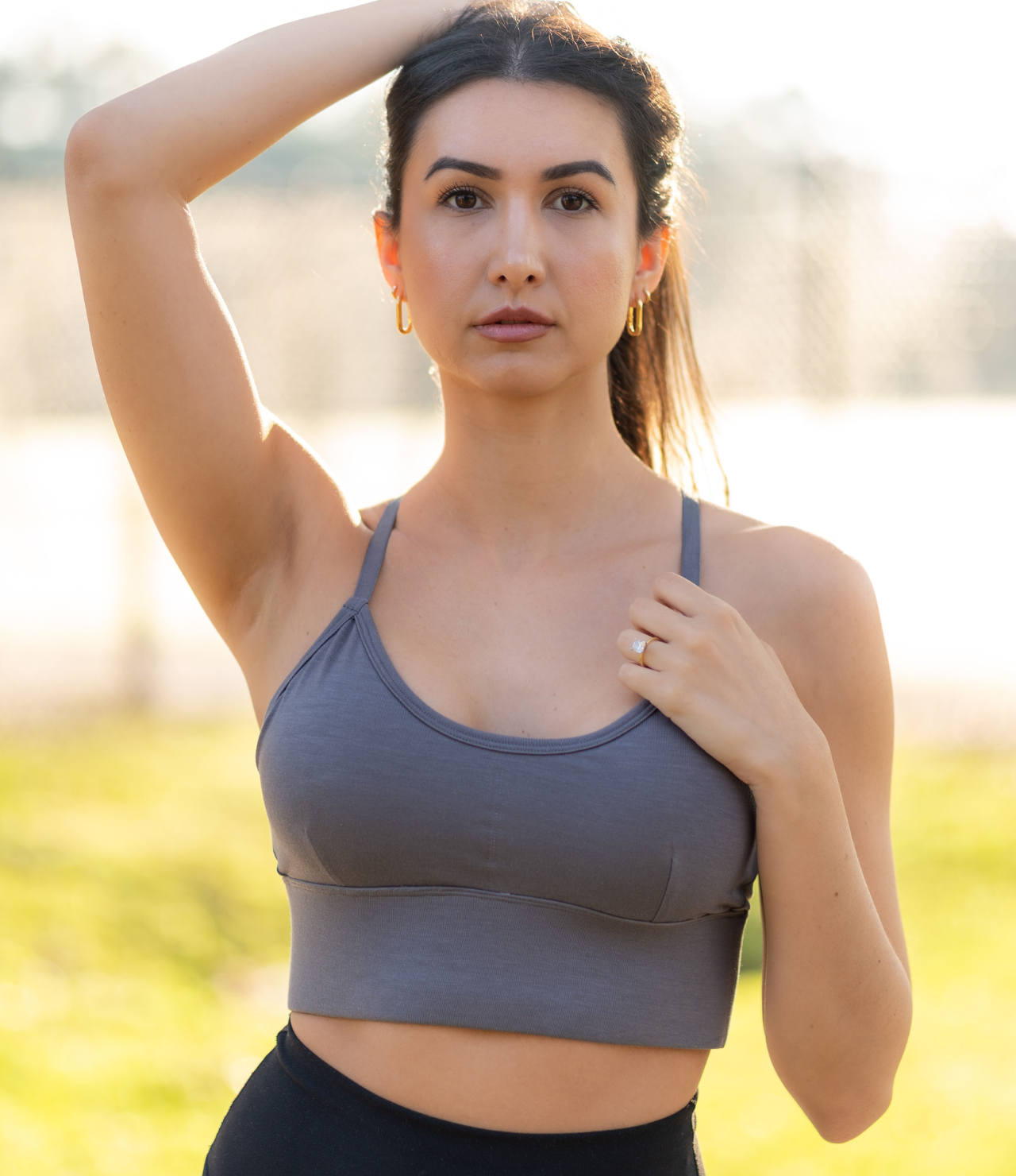 Lifestyle Sports Bra With TENCEL - Graphite Grey